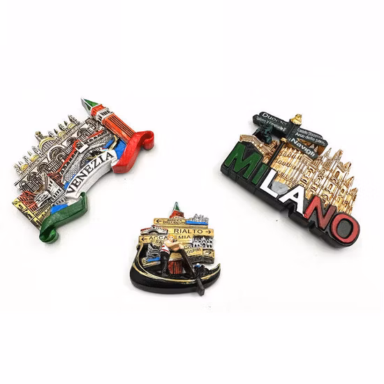 Wien-Gebäude-Design-Souvenir-Harz-Kühlschrankmagnete Maßgeschneiderter 3D-Magnetkühlschrank