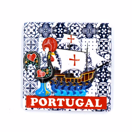 Souvenir, maschinenbedruckter Kühlschrankmagnet aus Kunstharz, Geschenk von Portugal
